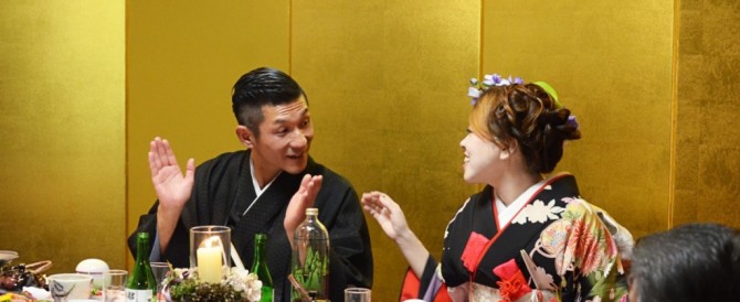 吉本お笑い芸人 哲夫さんの披露宴をさせて頂きました。